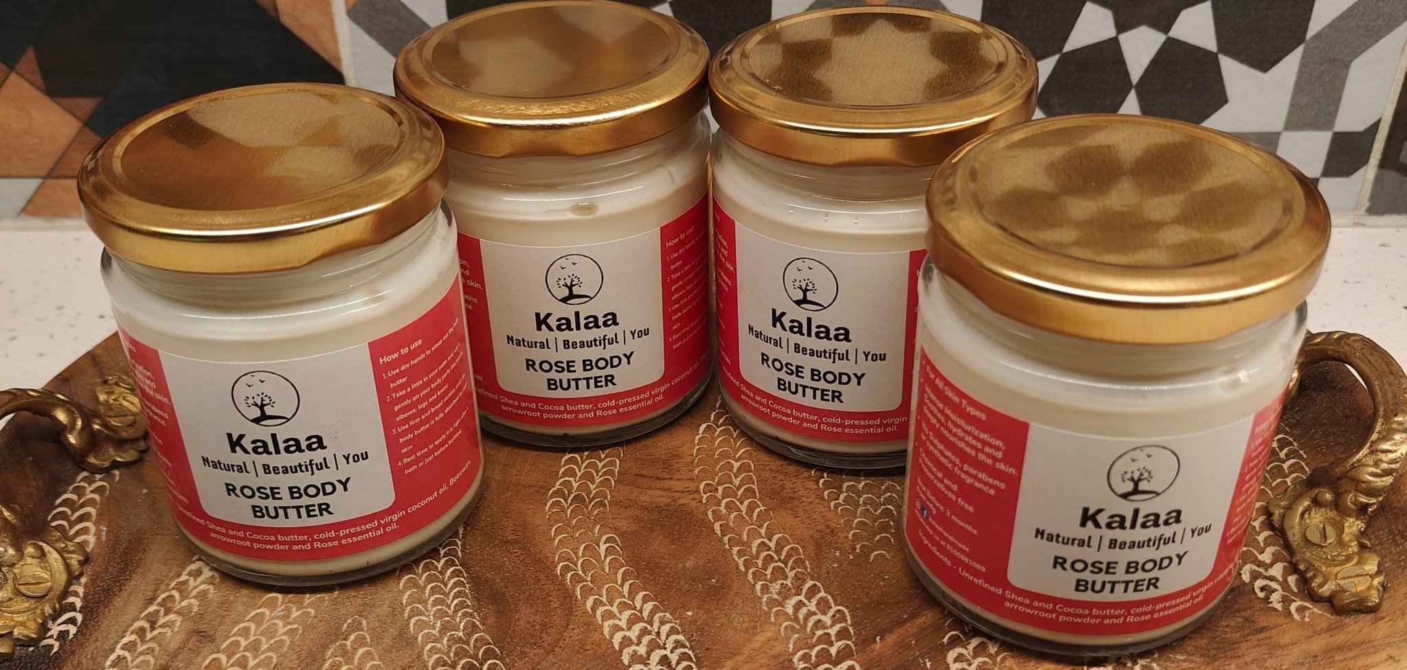 Rose Body Butter Deep Nourishing Hydrating Skin Cream – Body Butter on Brown Living™. SKU: ROSBTR. Img 2.