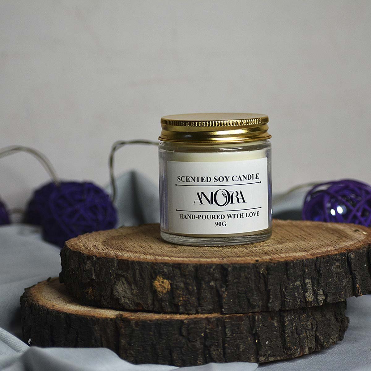 Rose Clear Glass Soy Wax Candle – Candles & Fragrances on Brown Living™. SKU: ANCA004. Img 2.
