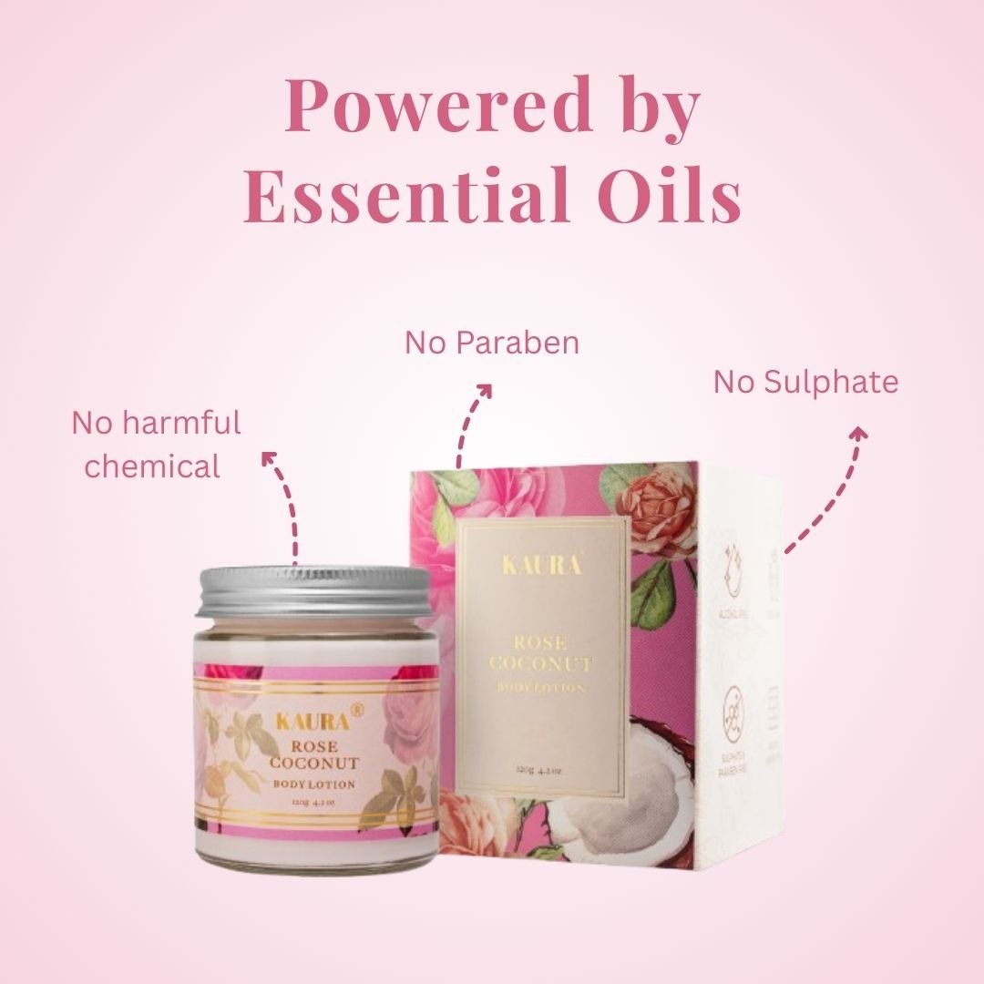 Rose Coconut Body Lotion for Soft & Moisturized Skin | 120g – Body Lotion by Kaura available on Brown Living™. . SKU: BL - KI - 061. Img 6.