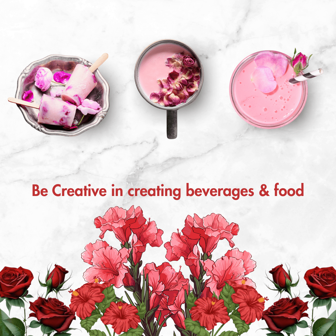 Rose Hibiscus Rhododendron Flower Tea 40g | Natural Floral Blend – Tea on Brown Living™. SKU: B0F67MYG27. Img 5.