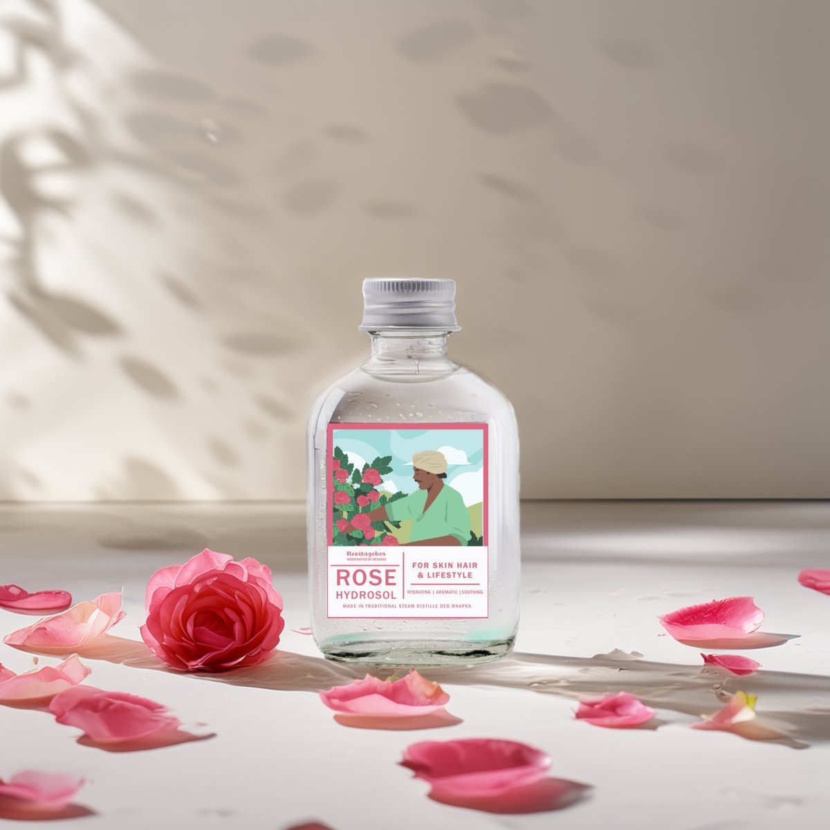 Rose Hydrosol 90ml – After Shave Mist by HERITAGE BOX available on Brown Living™. . SKU: HBRW01. Img 2.