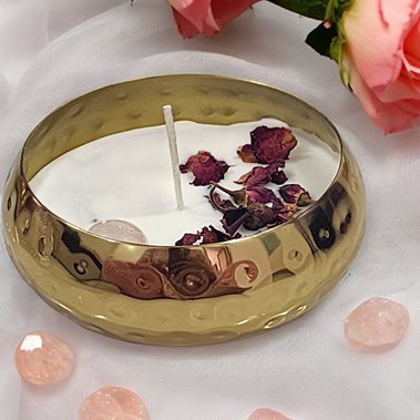 Rose Quartz Urli Soy Wax Candle – Candles & Fragrances on Brown Living™. SKU: BL_ASC_RQ. Img 3.