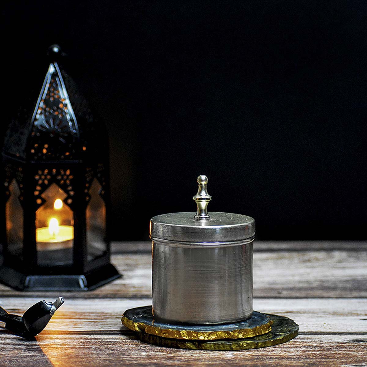 Rose Silver Metal Soy Wax Candle – Candles & Fragrances on Brown Living™. SKU: ANCA0183032. Img 2.