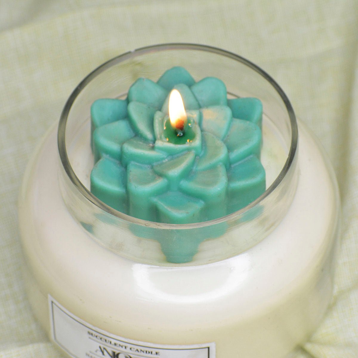 Rose Succulent Soy Wax Candle – Candles & Fragrances on Brown Living™. SKU: ANCA020. Img 5.