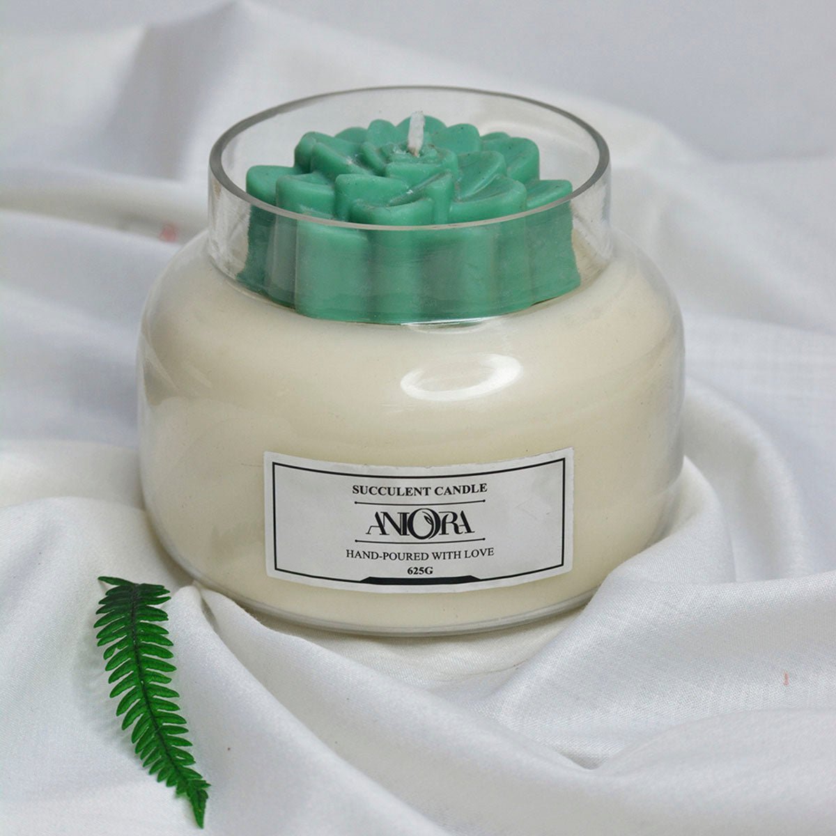 Rose Succulent Soy Wax Candle – Candles & Fragrances on Brown Living™. SKU: ANCA020. Img 1.