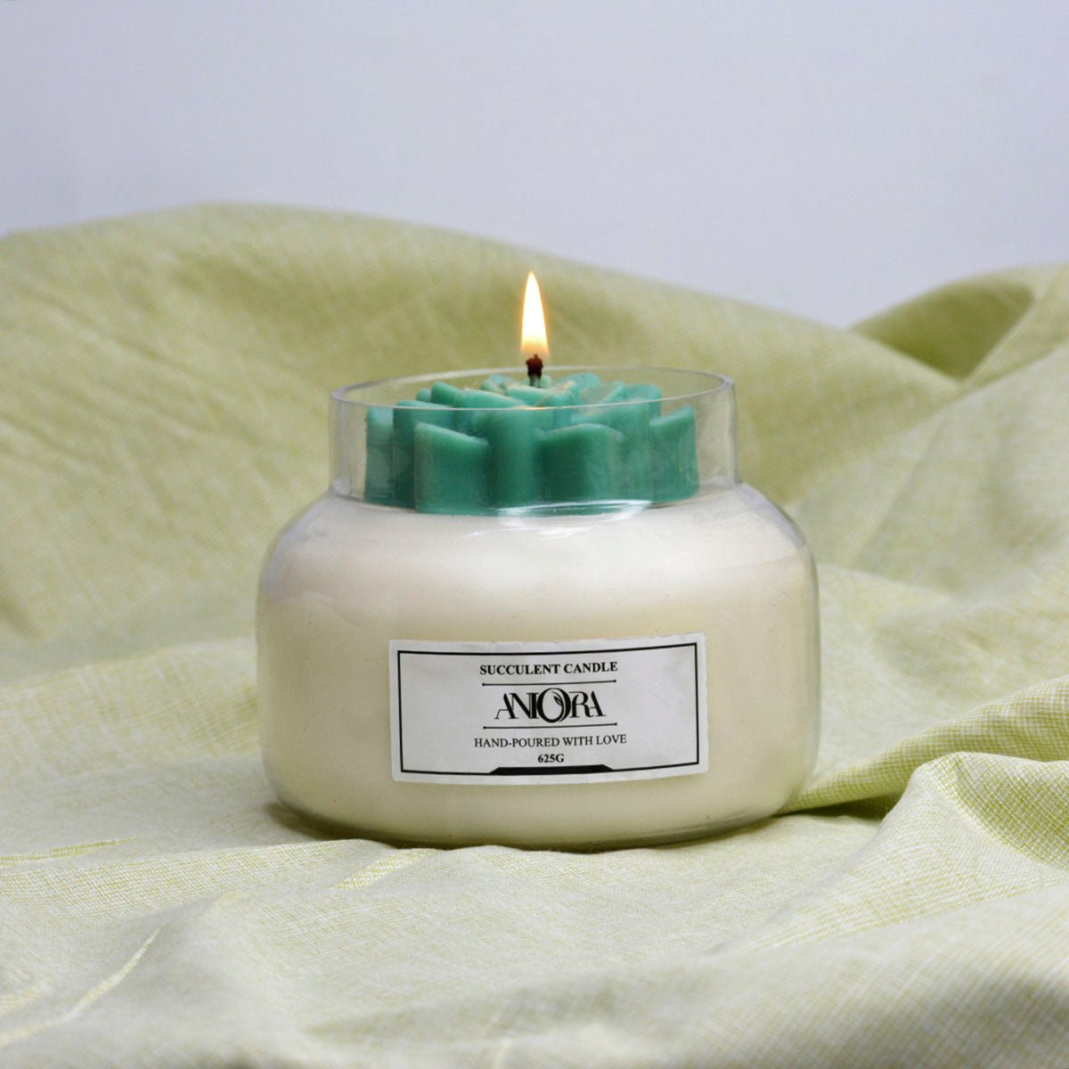 Rose Succulent Soy Wax Candle – Candles & Fragrances on Brown Living™. SKU: ANCA020. Img 4.