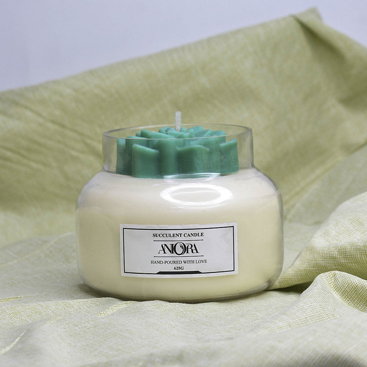 Rose Succulent Soy Wax Candle – Candles & Fragrances on Brown Living™. SKU: ANCA020. Img 3.