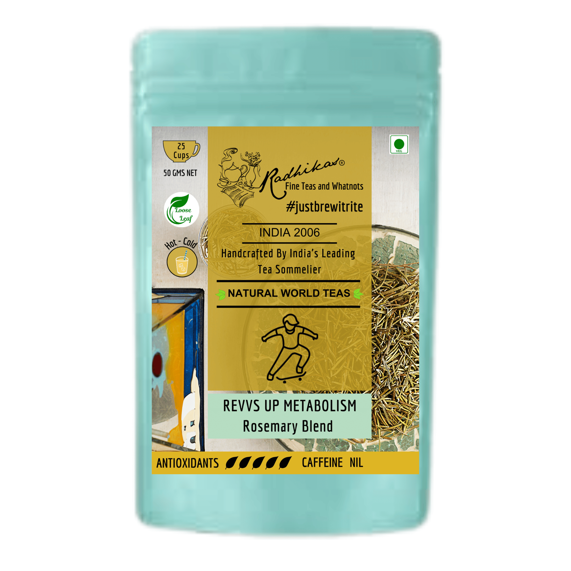 REVVS UP METABOLISM Rosemary Blend - A Refreshing and Aromatic Herbal Tea
