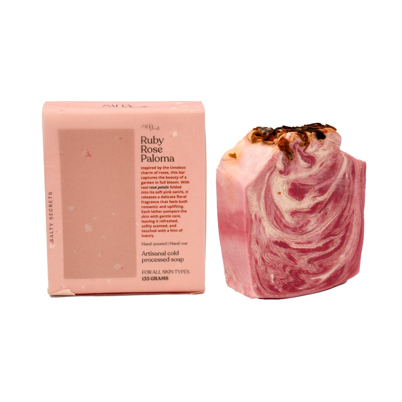 Ruby Rose Paloma Soap Bar - Refreshing Floral Citrus Soap – Body Soap on Brown Living™. SKU: SS-34. Img 2.