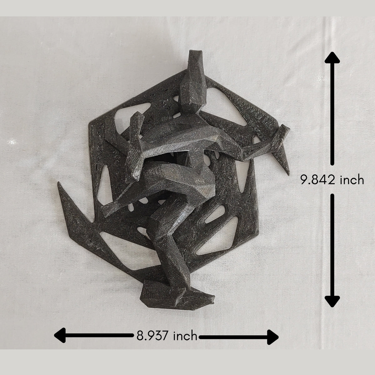 Rudra’s Convey Plant - Based Twinkling Black Wall Decor – Home Decor on Brown Living™. SKU: RUCOEDPLTKA090. Img 4.