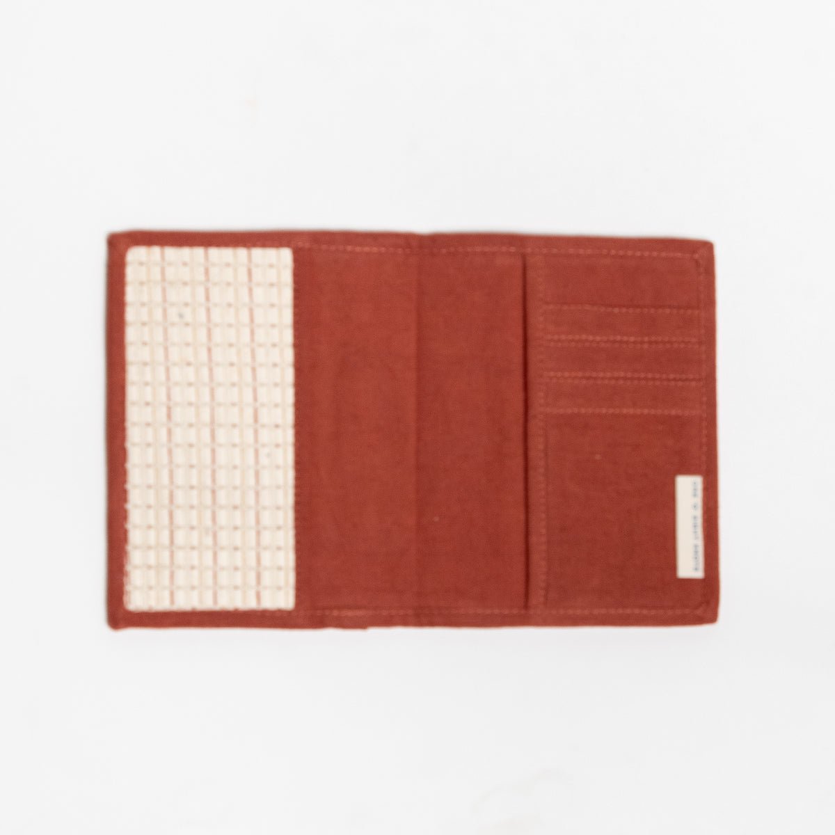 Saad Hand - Woven Passport Holder | Artisan Travel Document Sleeve – Passport Wallet on Brown Living™. SKU: S24WSAADPASS215-BR. Img 7.