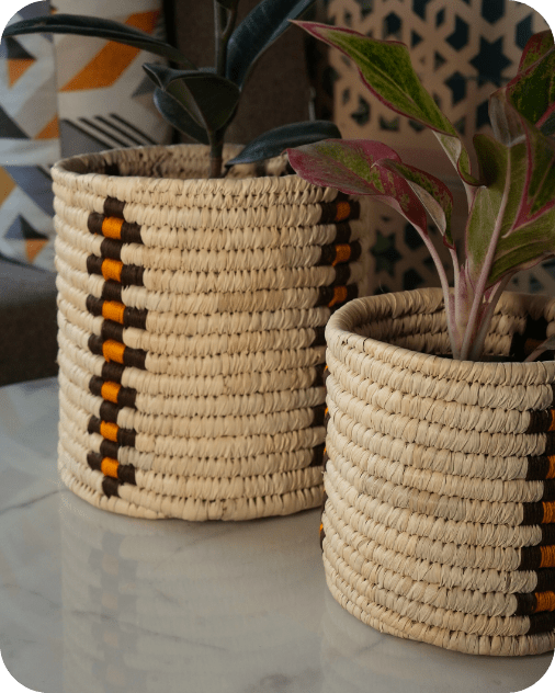Sabai Grass Planters | Set of 2 – Baskets & Boxes on Brown Living™. SKU: C0_sab_00010. Img 10.