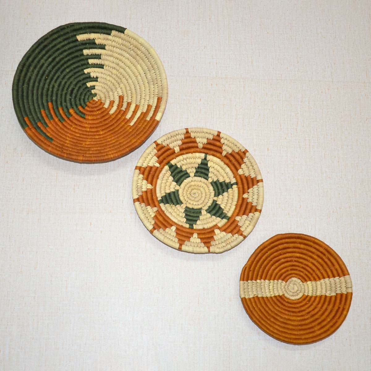 Sabai Wall Baskets – Home Decor by DHARINI available on Brown Living™. Mustard Green . SKU: SBWBAS024B. Img 5.