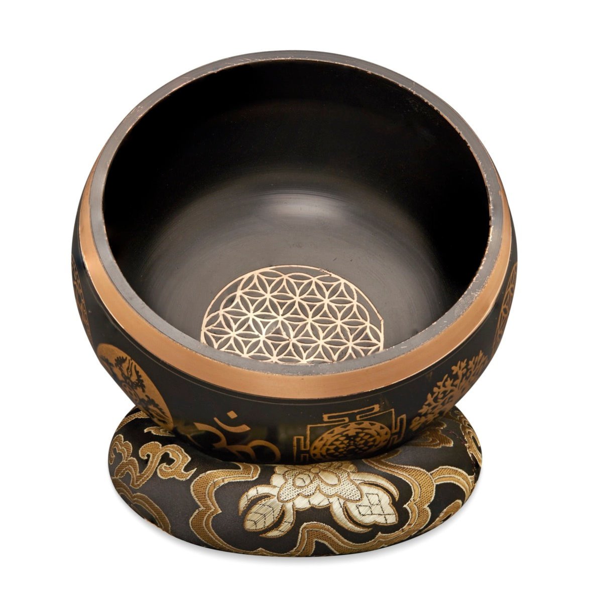 Sacred Mantra Bowls - 35 Inches - Blue – Musical Instruments by Sarveda available on Brown Living™. . SKU: MI - SB - P - BK - 3.5. Img 3.