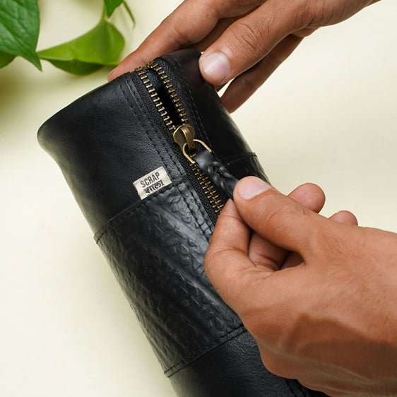 Safar Zip Pouch | Upcycled Multipurpose Water - proof – Travel Accessories on Brown Living™. SKU: SSS071. Img 4.