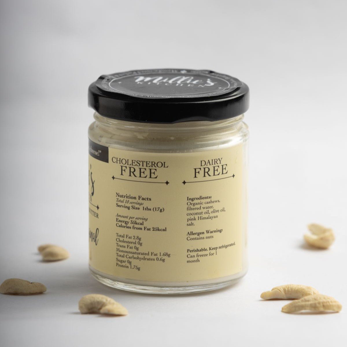 Salted Butter | Artisanal Cashew & Almond Milk Butter (Palm - Oil Free) – Jams & Spreads on Brown Living™. SKU: BU02SB. Img 3.