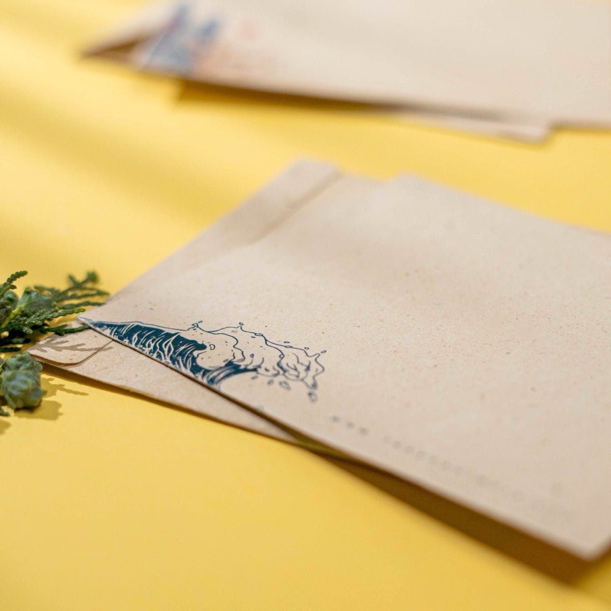 Samudra Handmade Hemp Paper Note Cards Set | Verified Sustainable by Brown Living™