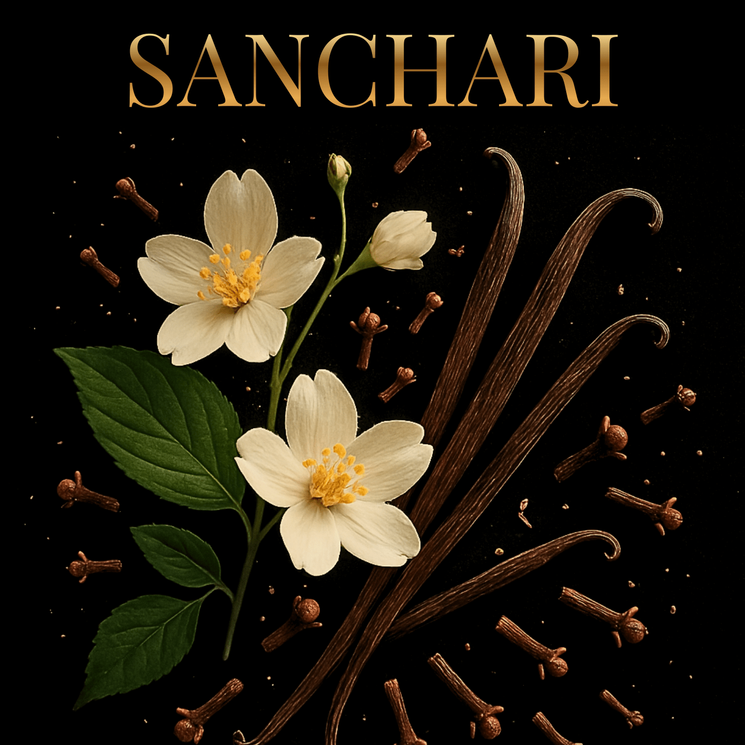 Sanchari Tuberose Vanilla Perfume 50ml | Floral Oriental Fragrance – Perfume on Brown Living™. SKU: SJEDPSAN50. Img 3.
