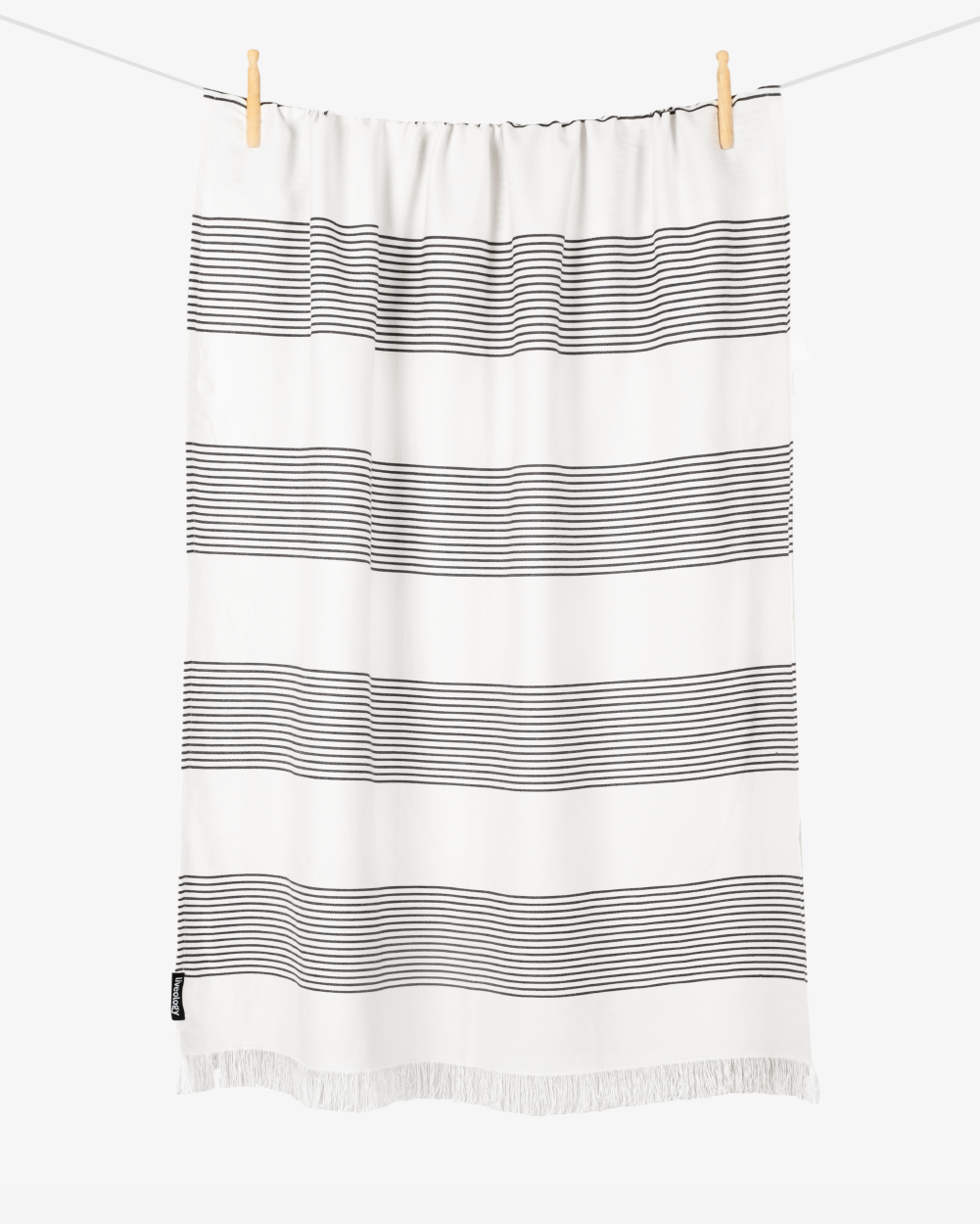 Bamboo & Cotton Blend Woven Beach Towel | Sandbar – Bath Linens on Brown Living™. SKU: WBT010. Img 6.