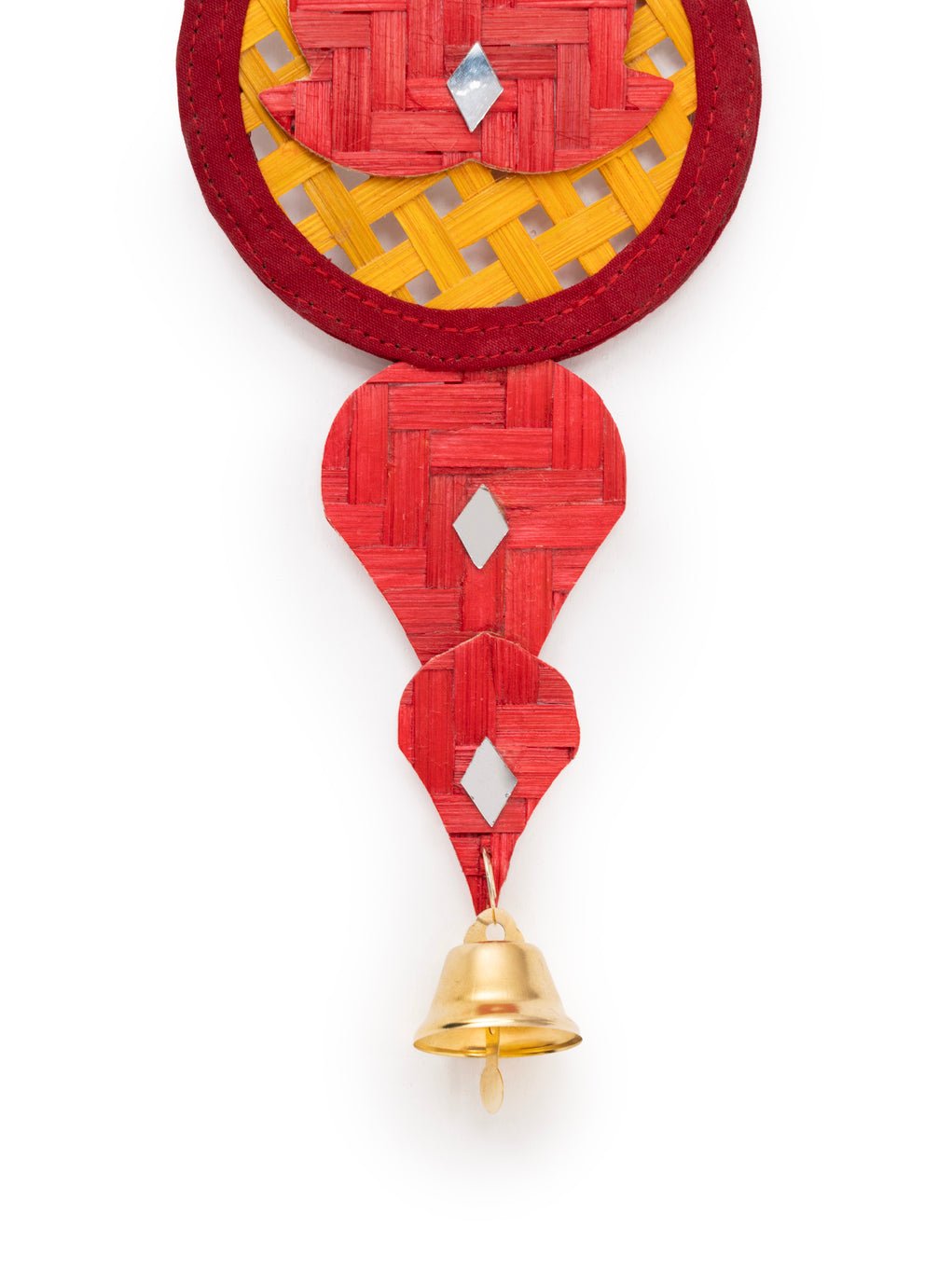 Saroj Handcrafted Bamboo Hanging- Set of 2 – Home Decor on Brown Living™. SKU: HG-2388. Img 3.