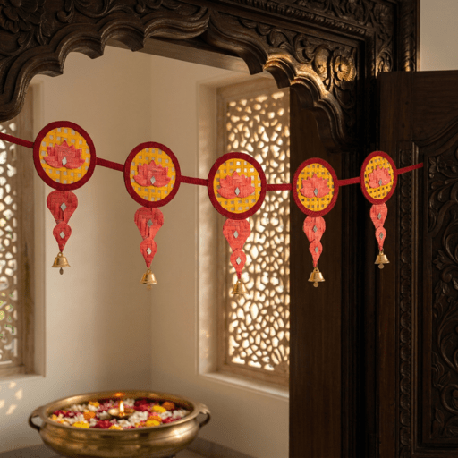 Saroj Handcrafted Bamboo Toran – Home Decor on Brown Living™. SKU: TO-2386. Img 5.