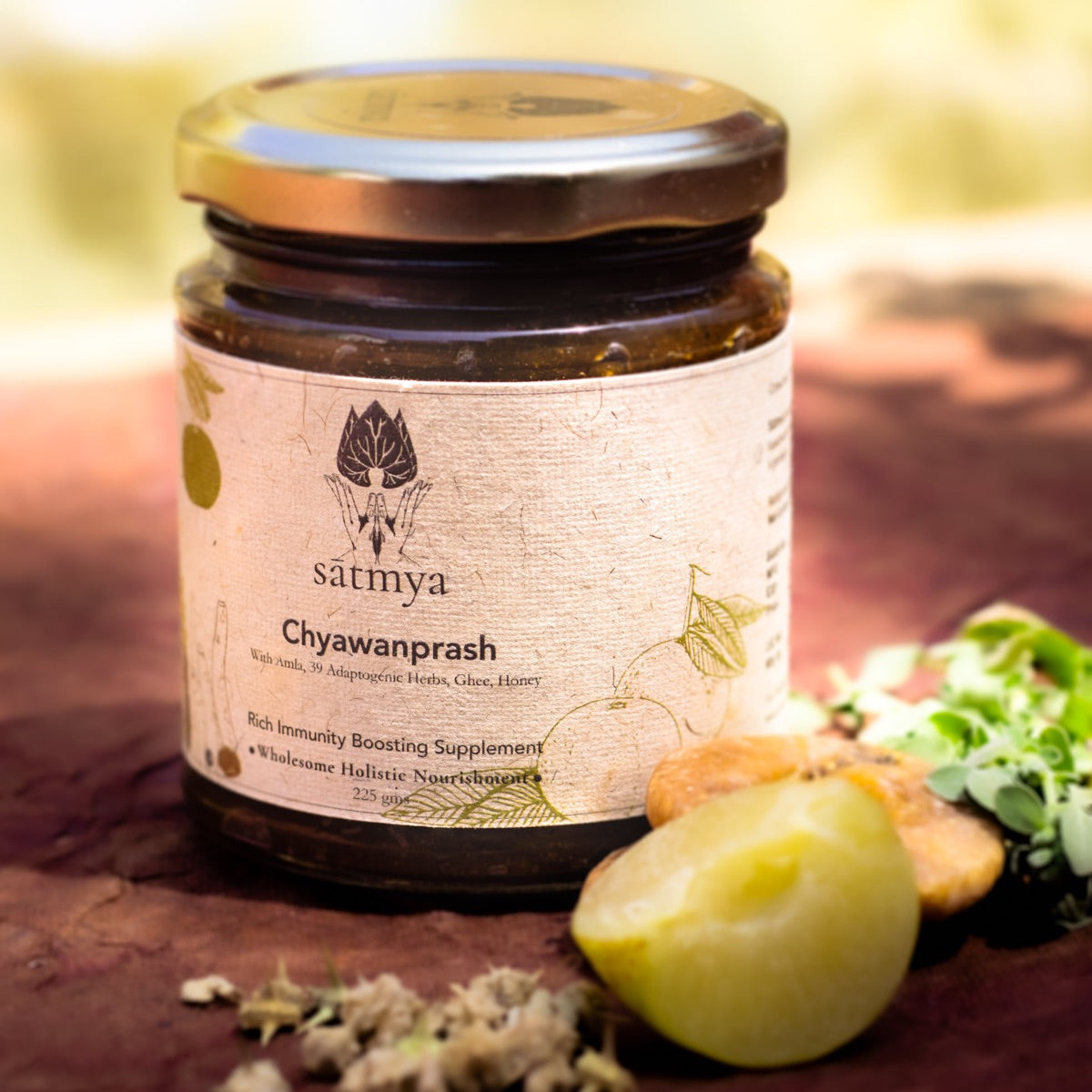 Elixir of Life - Immunity Boosting Chyawanprash – Health & Energy Drinks on Brown Living™. SKU: Chyaw_225gms987. Img 1.