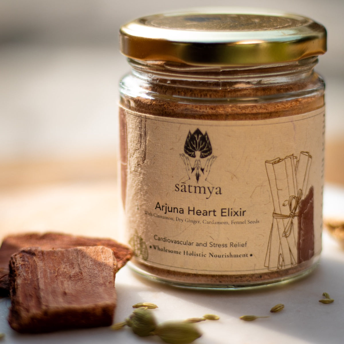 Arjuna Heart Elixir for Fitness and Stress Reflief – Health & Energy Drinks on Brown Living™. SKU: Arjun_100gms986. Img 1.