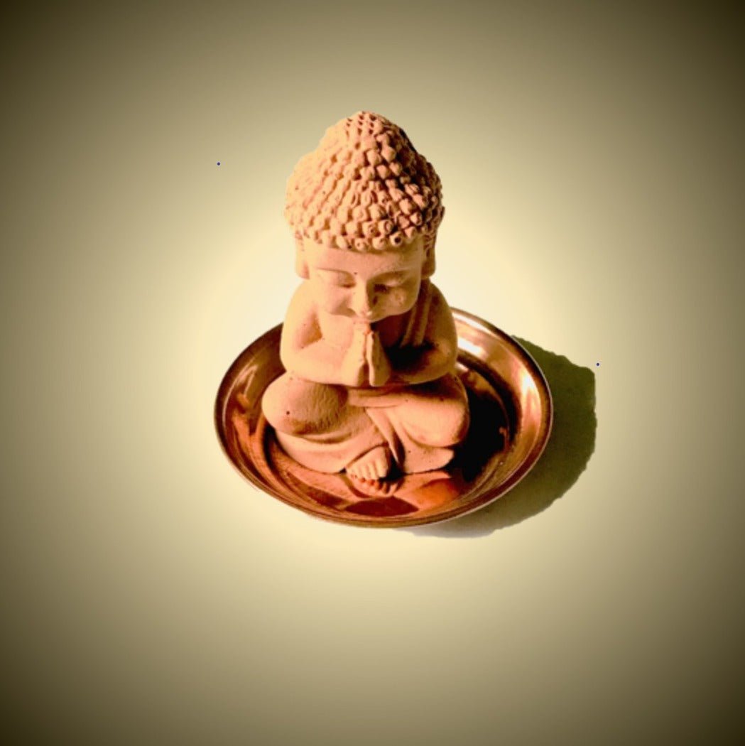 Scented Sculpture Meditating Buddha with Refill Fragrance | Home Decor – Candles & Fragrances on Brown Living™. SKU: SSCPBD1CR1. Img 5.