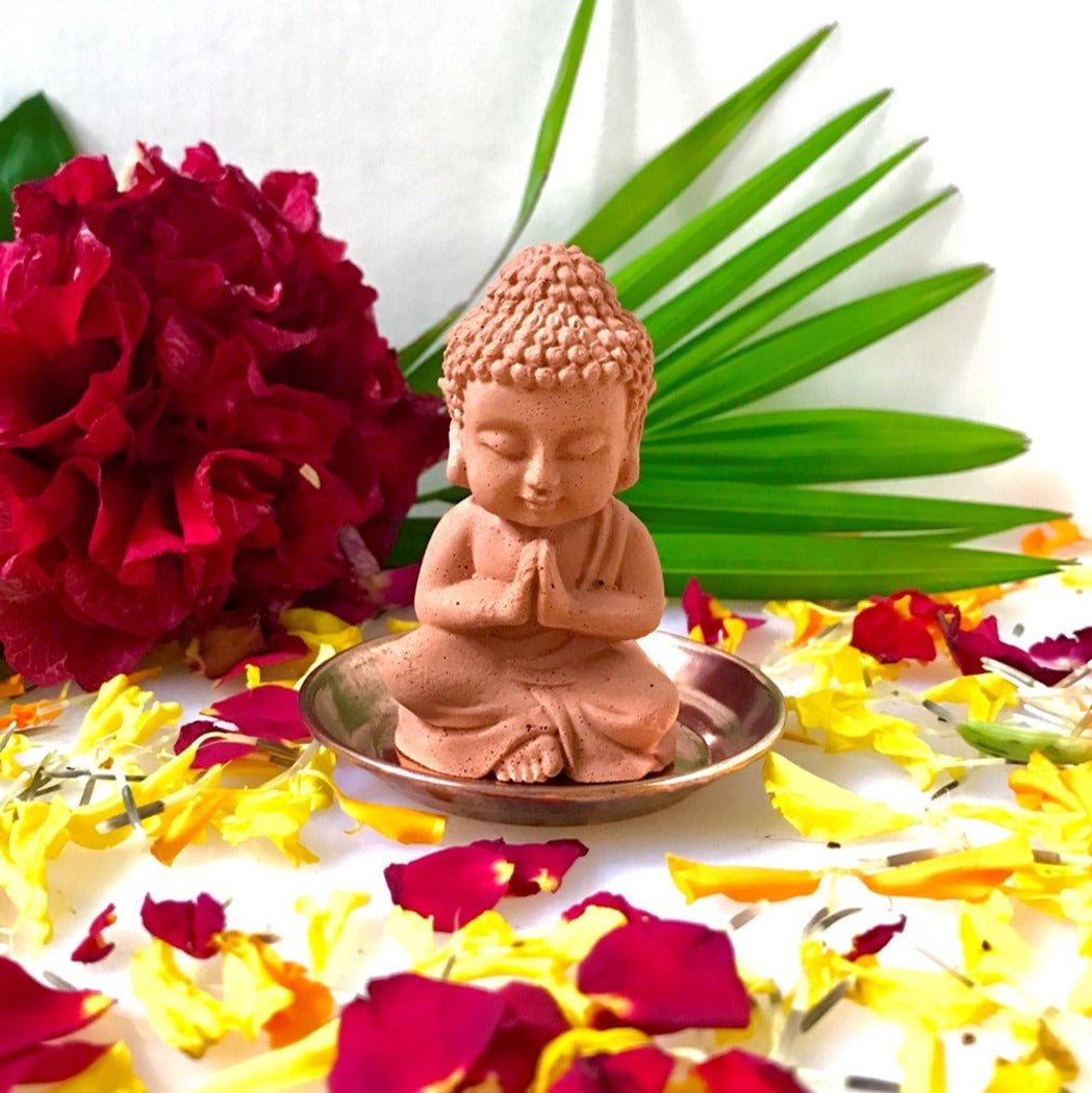 Scented Sculpture Meditating Buddha with Refill Fragrance | Home Decor – Candles & Fragrances on Brown Living™. SKU: SSCPBD1DES1. Img 1.