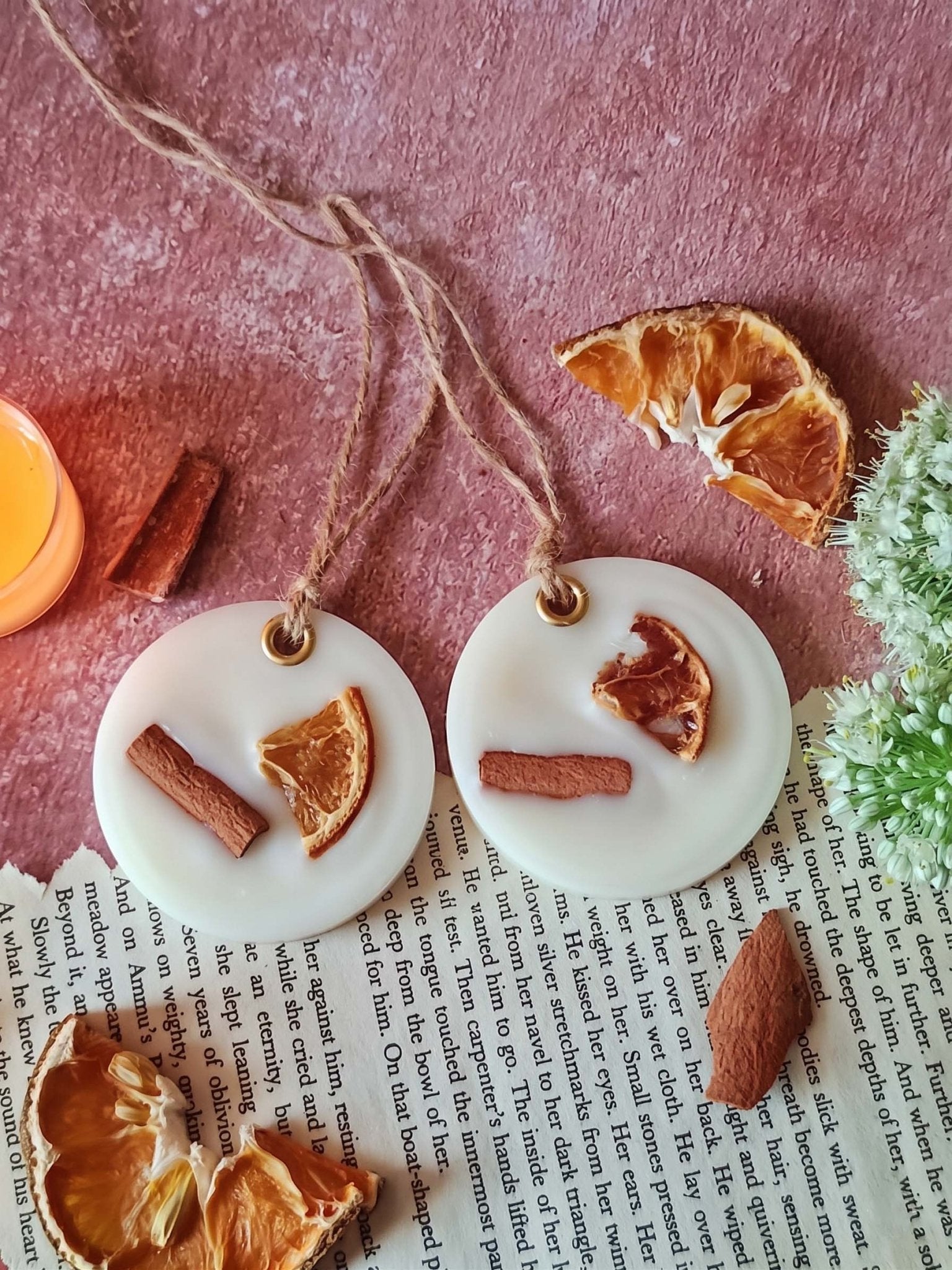 Scented Soywax Air Freshener Sachet - Circle 20g – Candles & Fragrances on Brown Living™. SKU: CTC04302_N. Img 9.