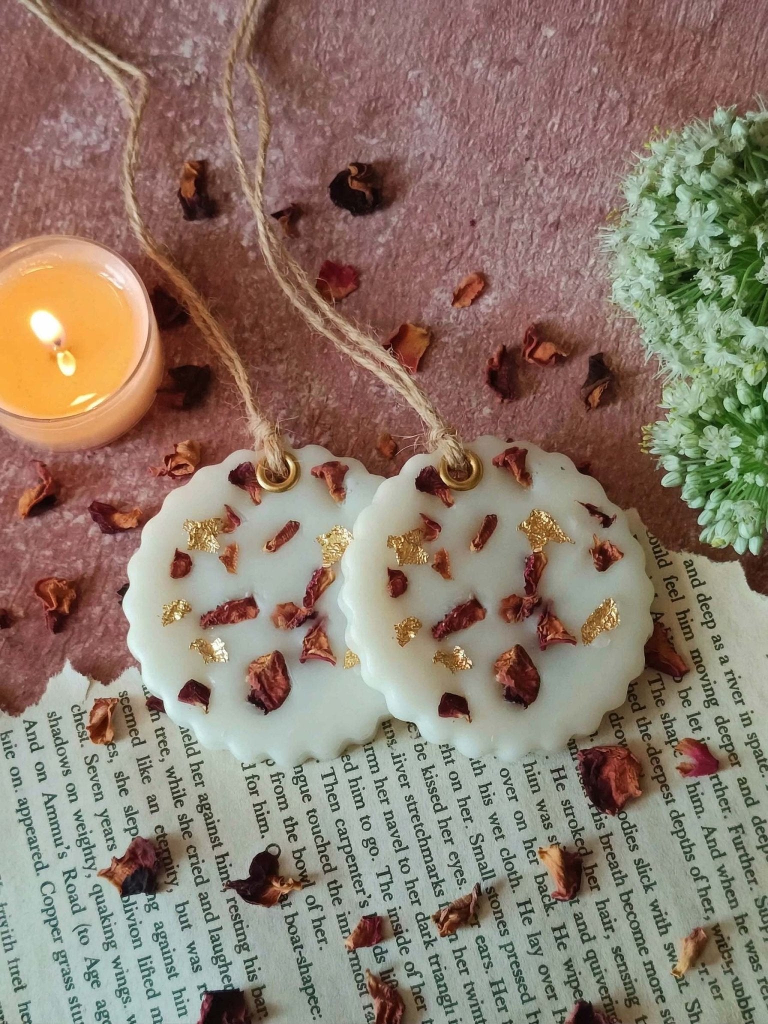 Scented Soywax Air Freshener Sachet - Circle Frame 40g – Candles & Fragrances on Brown Living™. SKU: CTC05502. Img 6.