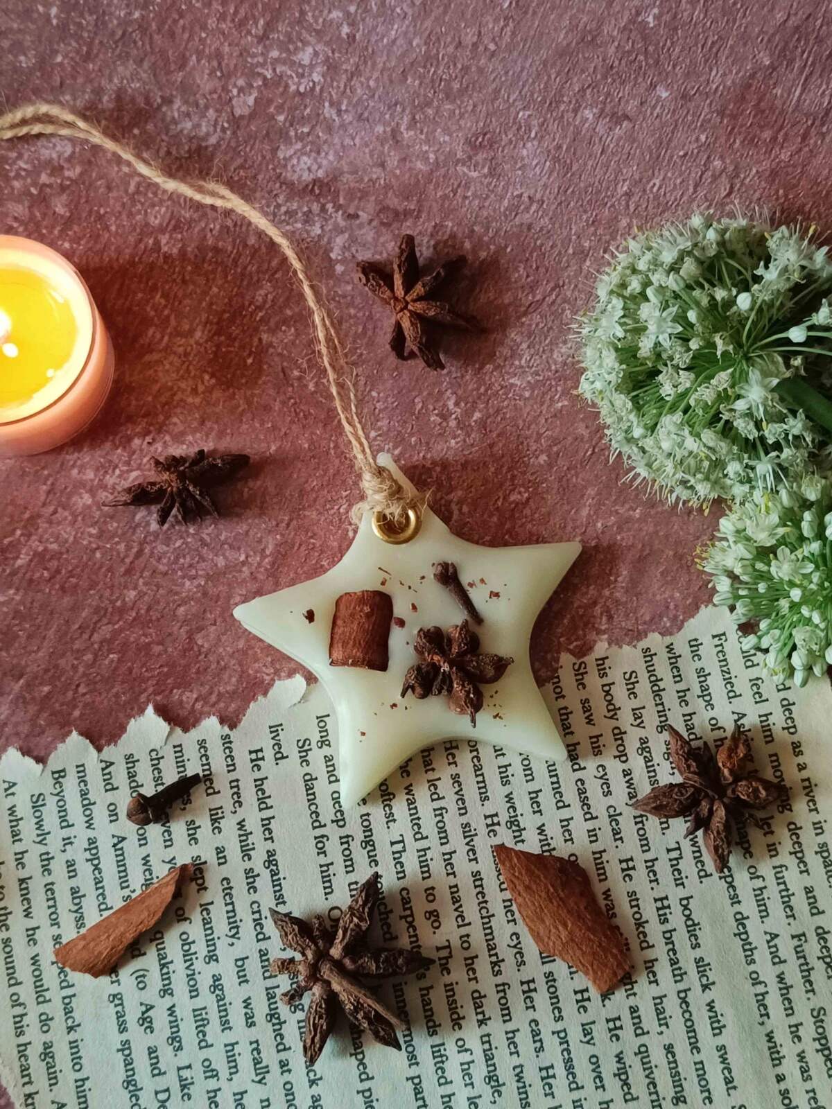 Scented Soywax Air Freshener Sachet - Star 35g | Verified Sustainable by Brown Living™