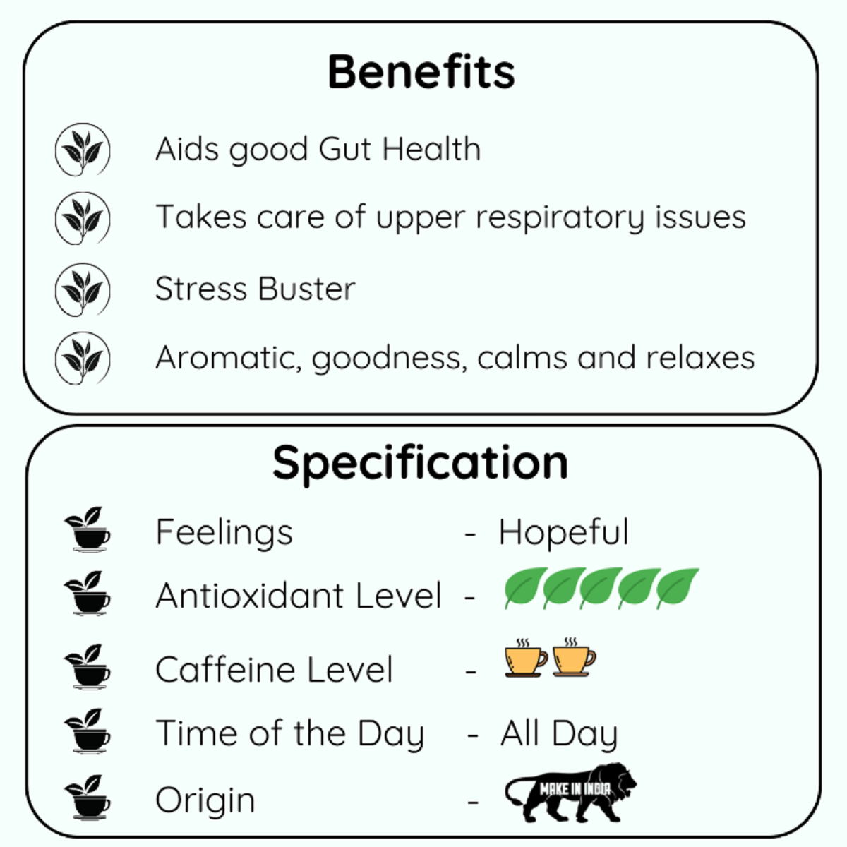 Scorpio Kashmiri Kahwa Tea | Zodiac Tea Collection - 50 g | Verified Sustainable by Brown Living™