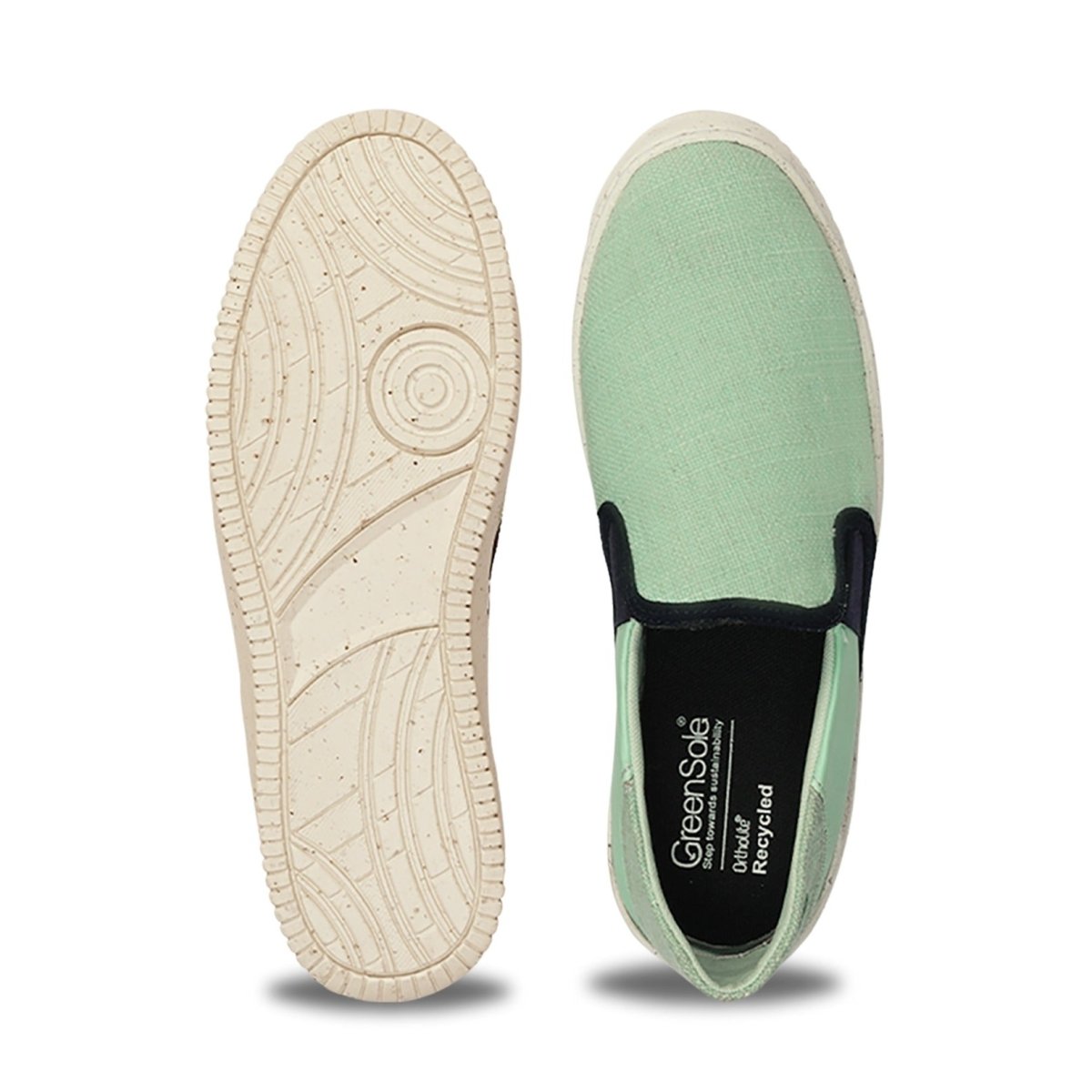 Seafoam Swirl Women's Slip - On Shoes – Womens Casual Shoes on Brown Living™. SKU: G'S_SEFMSWRL_SLPON. Img 2.