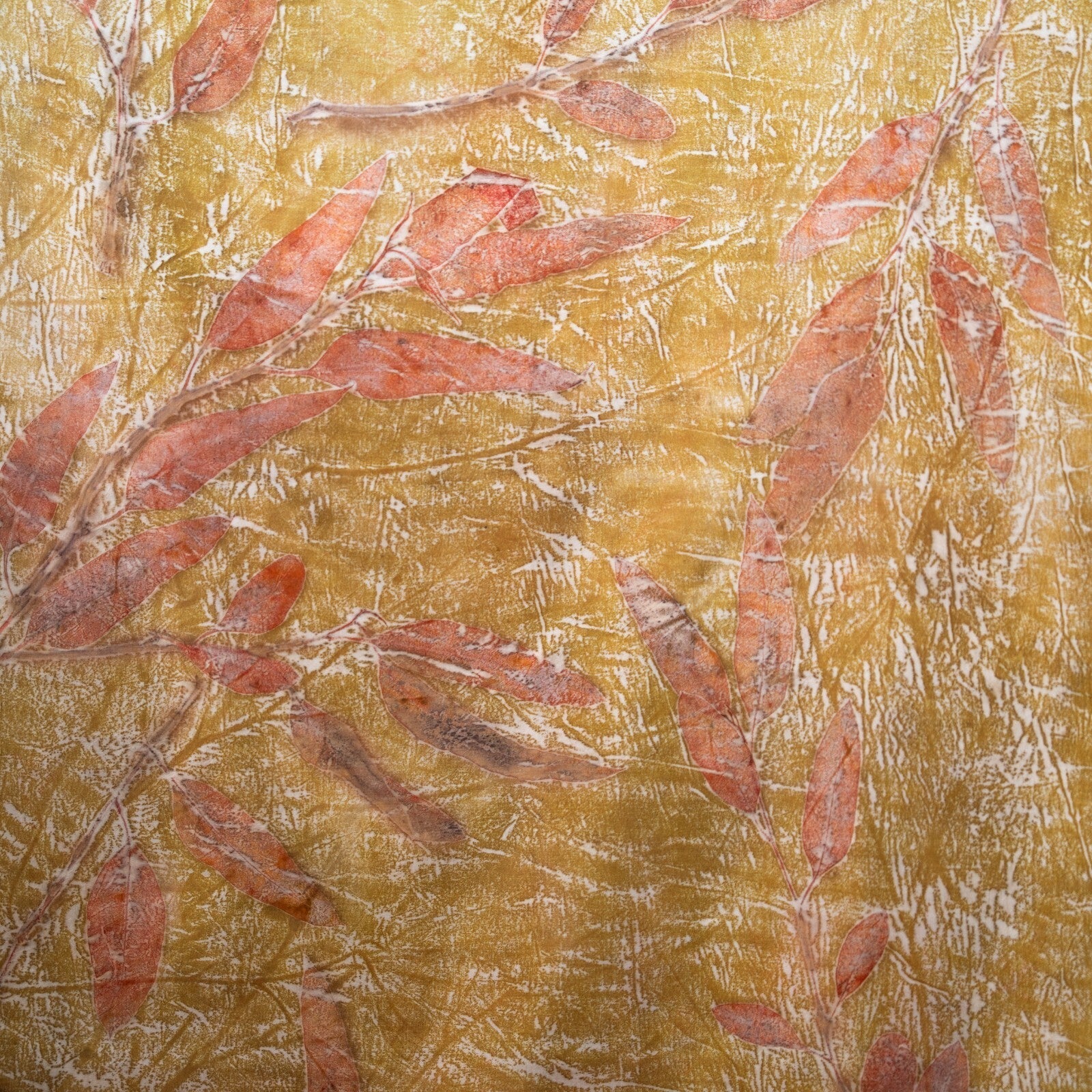 Seaweed Silk Scarf | Soft, Sustainable & Naturally Dyed Silk Scarf – Womens Scarf on Brown Living™. SKU: scarfseaweed. Img 6.