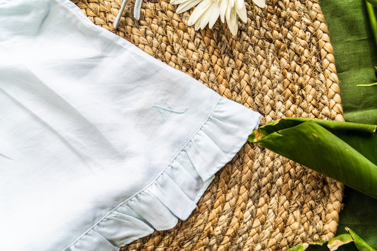 Serene Blue Top for Babies | Soft & Breathable Summer Wear – Kids Tops on Brown Living™. SKU: ARN0011_0-3. Img 5.