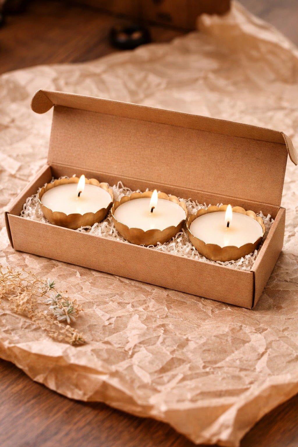 Set Of 3 Metallic Bowl Scented Candles | Home Fragrance – Candles & Fragrances on Brown Living™. SKU: SN2578. Img 2.