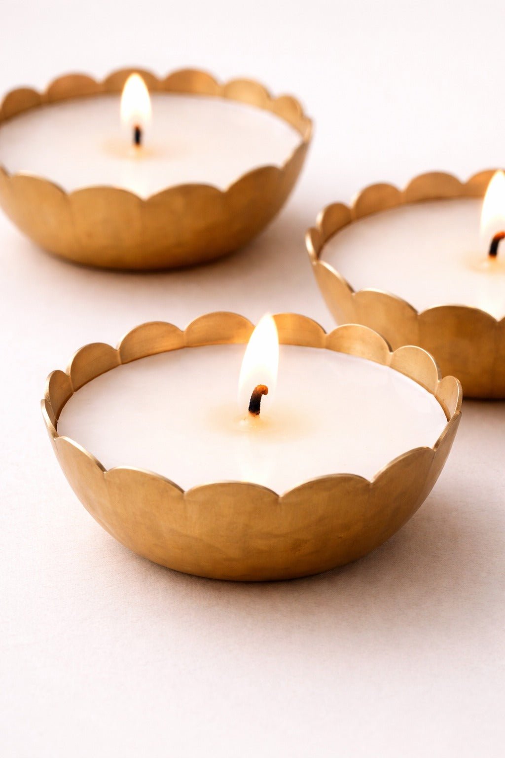Set Of 3 Metallic Bowl Scented Candles | Home Fragrance – Candles & Fragrances on Brown Living™. SKU: SN2578. Img 4.