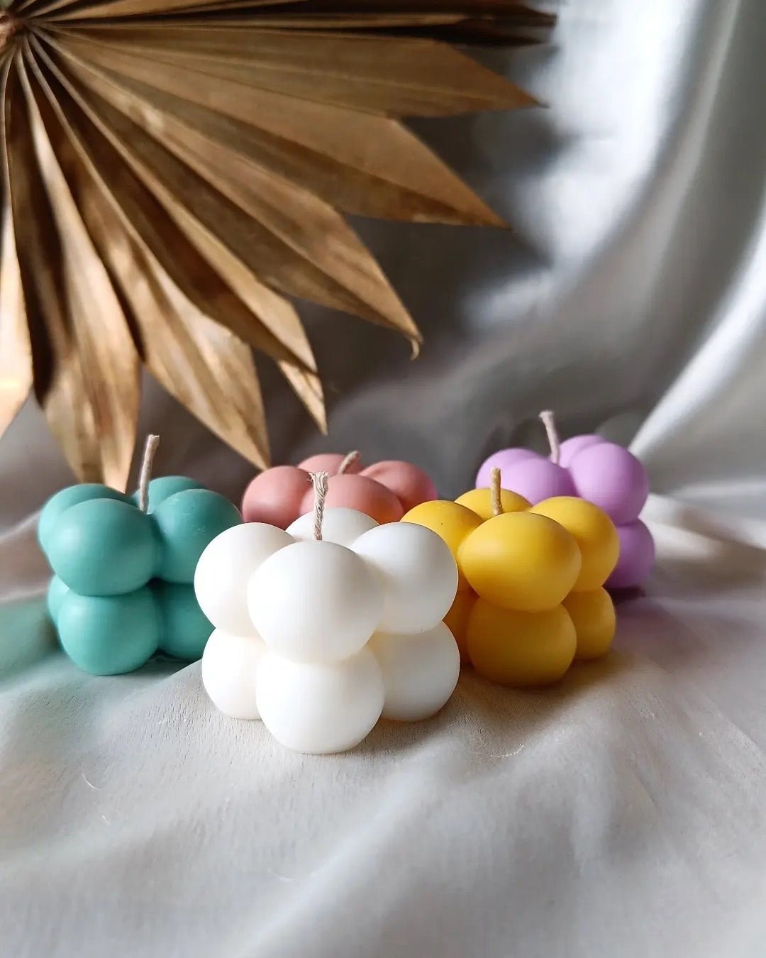 Set of 5 Mini Bubbles Sweet Patchouli Soy Wax Candles | Verified Sustainable by Brown Living™