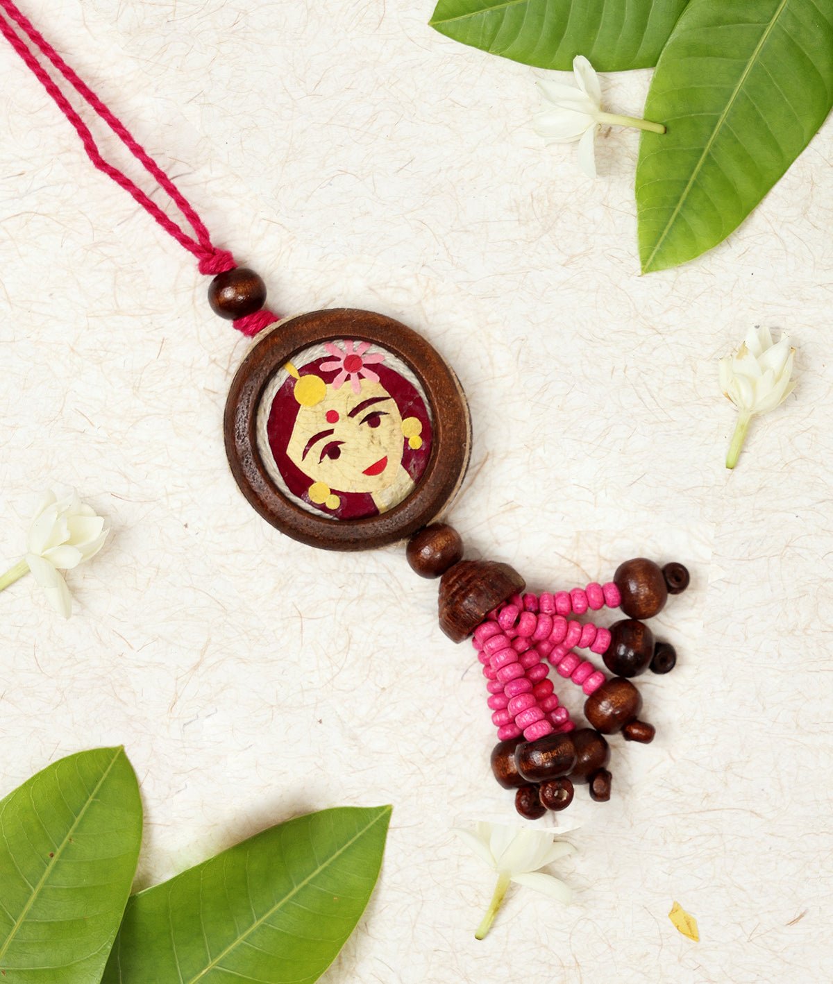 Shakti Lumba Rakhi | Handmade Designer Rakhi for Bhabhi – Rakhi on Brown Living™. SKU: GUL-04. Img 1.