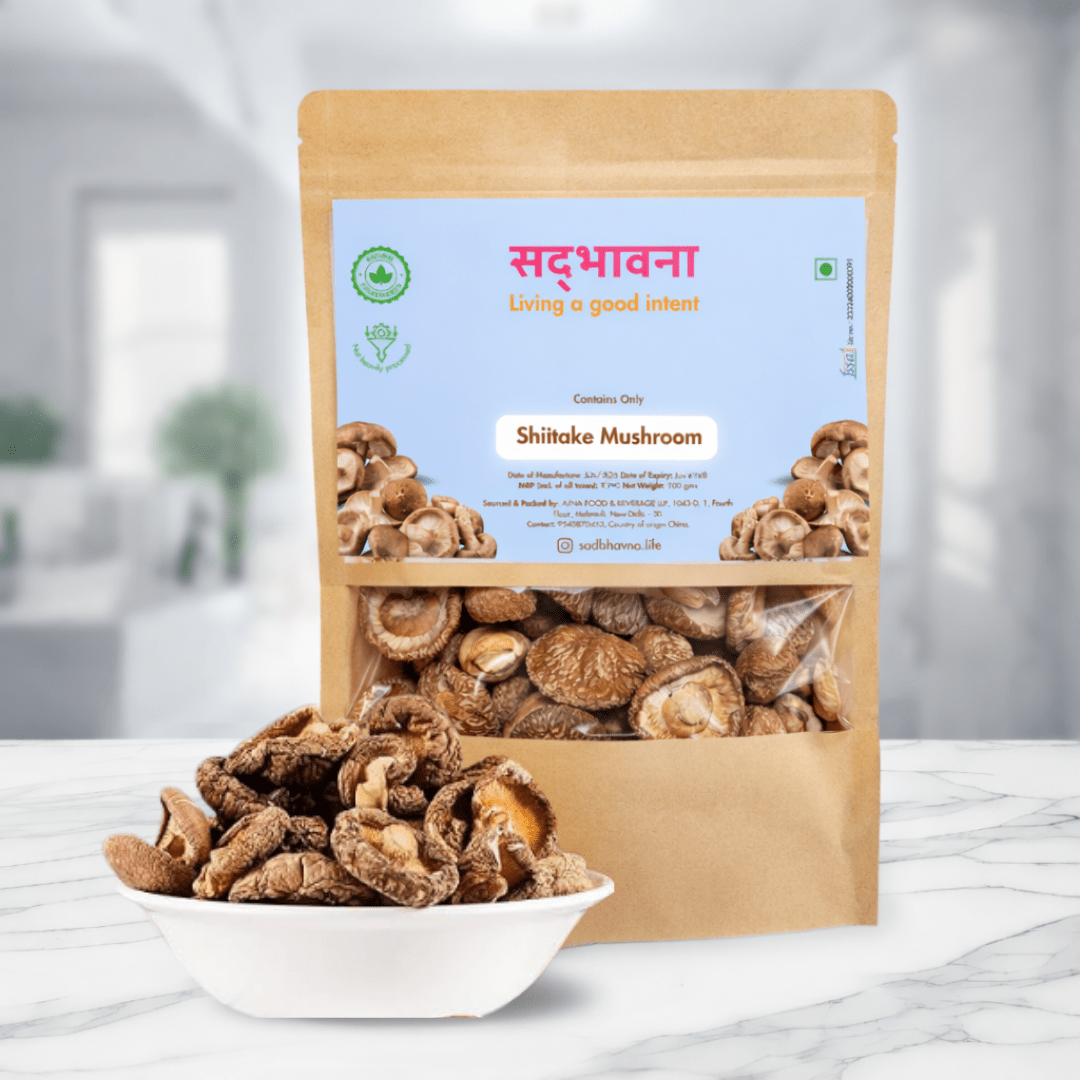 Shiitake Mushroom – Dried White Mushroom 100g – Canned & Jarred Food on Brown Living™. SKU: Shittake. Img 1.