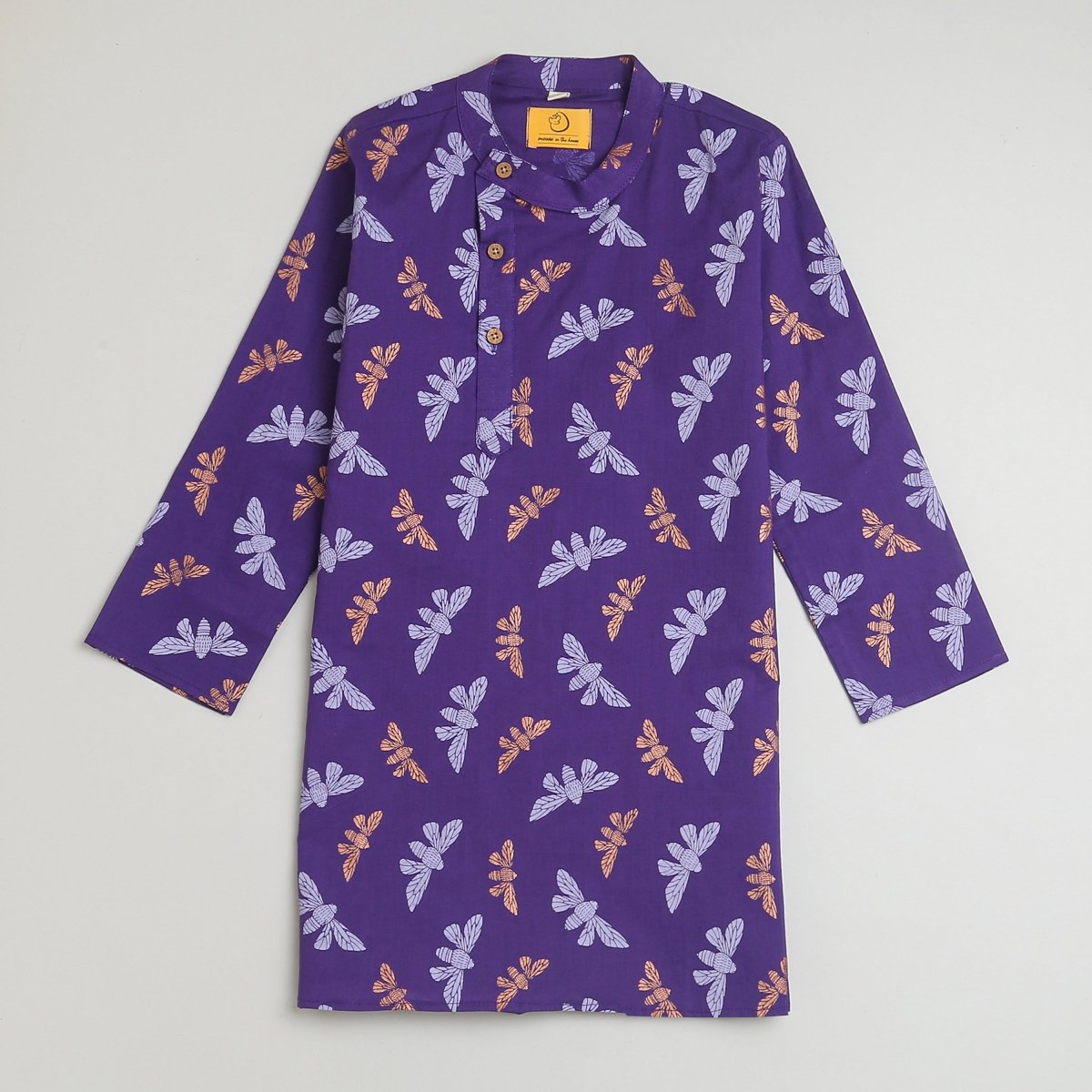 Shimmering Butterfly - Boys Ethnic Wear – Kids Ethnic Sets on Brown Living™. SKU: MITHEW - 075B - 1. Img 2.