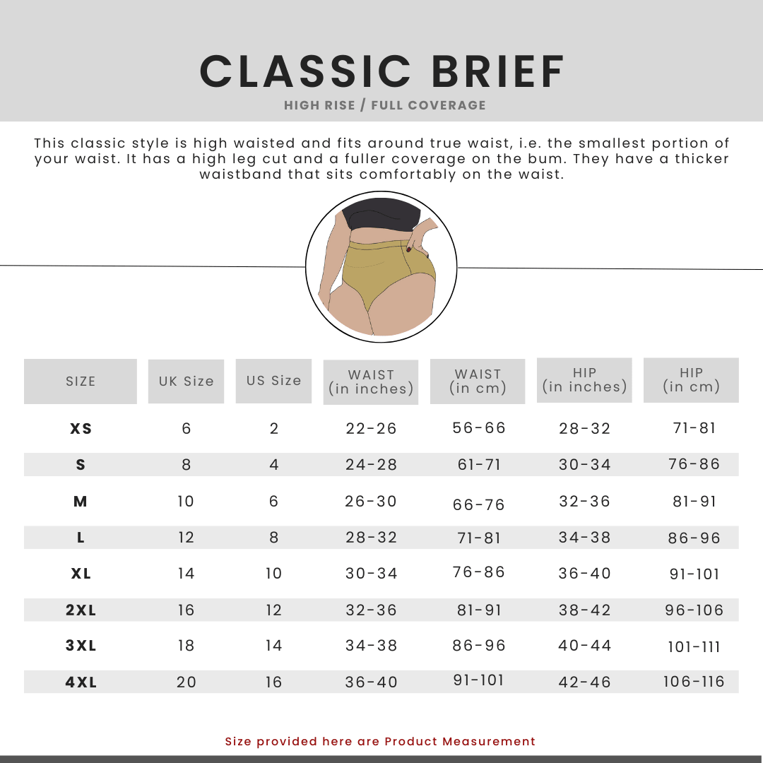 Sienna Classic Brief – Womens Underwear on Brown Living™. SKU: 001BASIENAxs. Img 4.