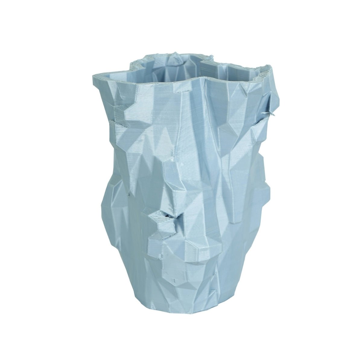 Silver Cliffs Plant - Based Simple Silver Vase – Home Decor on Brown Living™. SKU: SICLEDPLSSA022. Img 4.