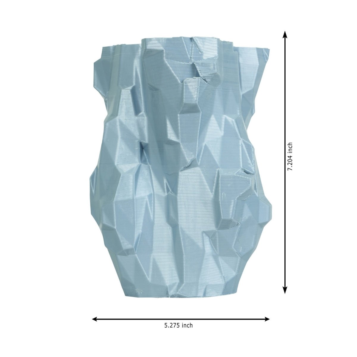 Silver Cliffs Plant - Based Simple Silver Vase – Home Decor on Brown Living™. SKU: SICLEDPLSSA022. Img 5.