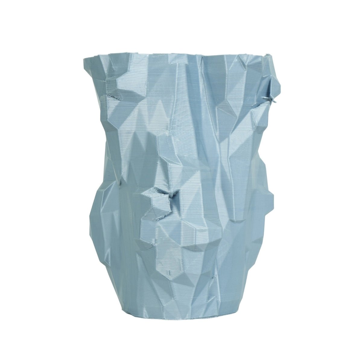 Silver Cliffs Plant - Based Simple Silver Vase – Home Decor on Brown Living™. SKU: SICLEDPLSSA022. Img 3.