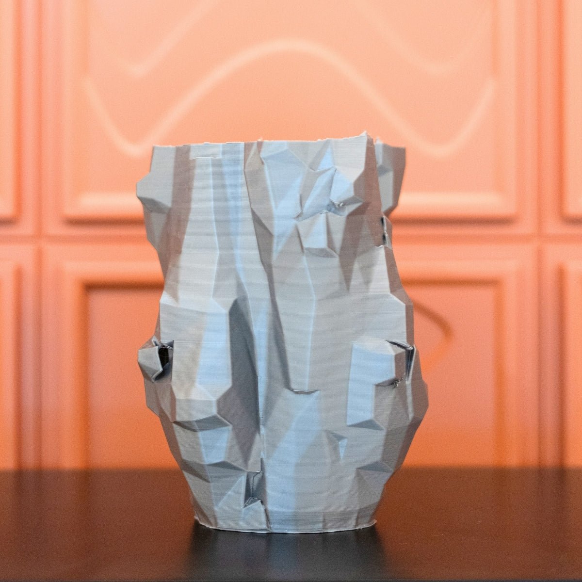 Silver Cliffs Plant - Based Simple Silver Vase – Home Decor on Brown Living™. SKU: SICLEDPLSSA022. Img 1.