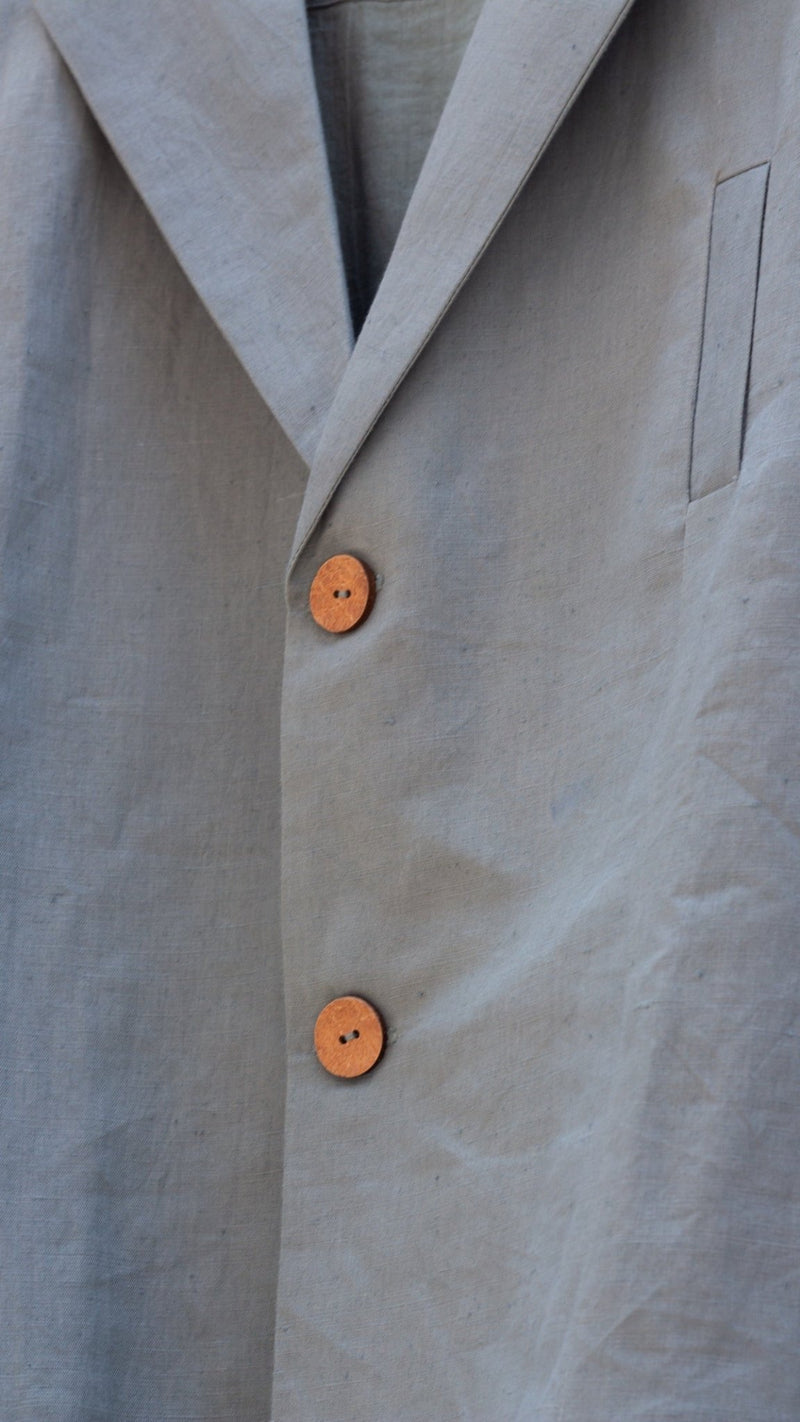 Single-Breasted Tailored Cotton Blazer | Verified Sustainable Mens Blazer on Brown Living™