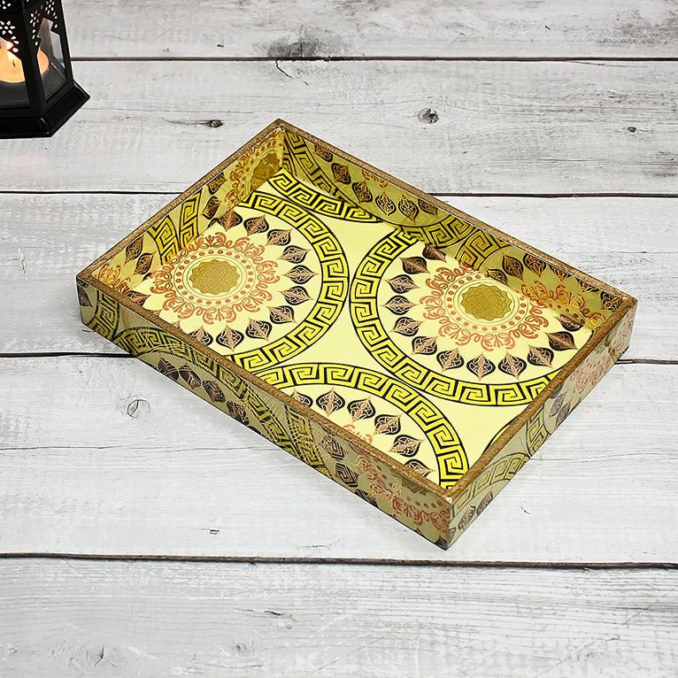 Single Wooden Serving Tray – Trays & Platters on Brown Living™. SKU: 3MJ00121TYC. Img 3.