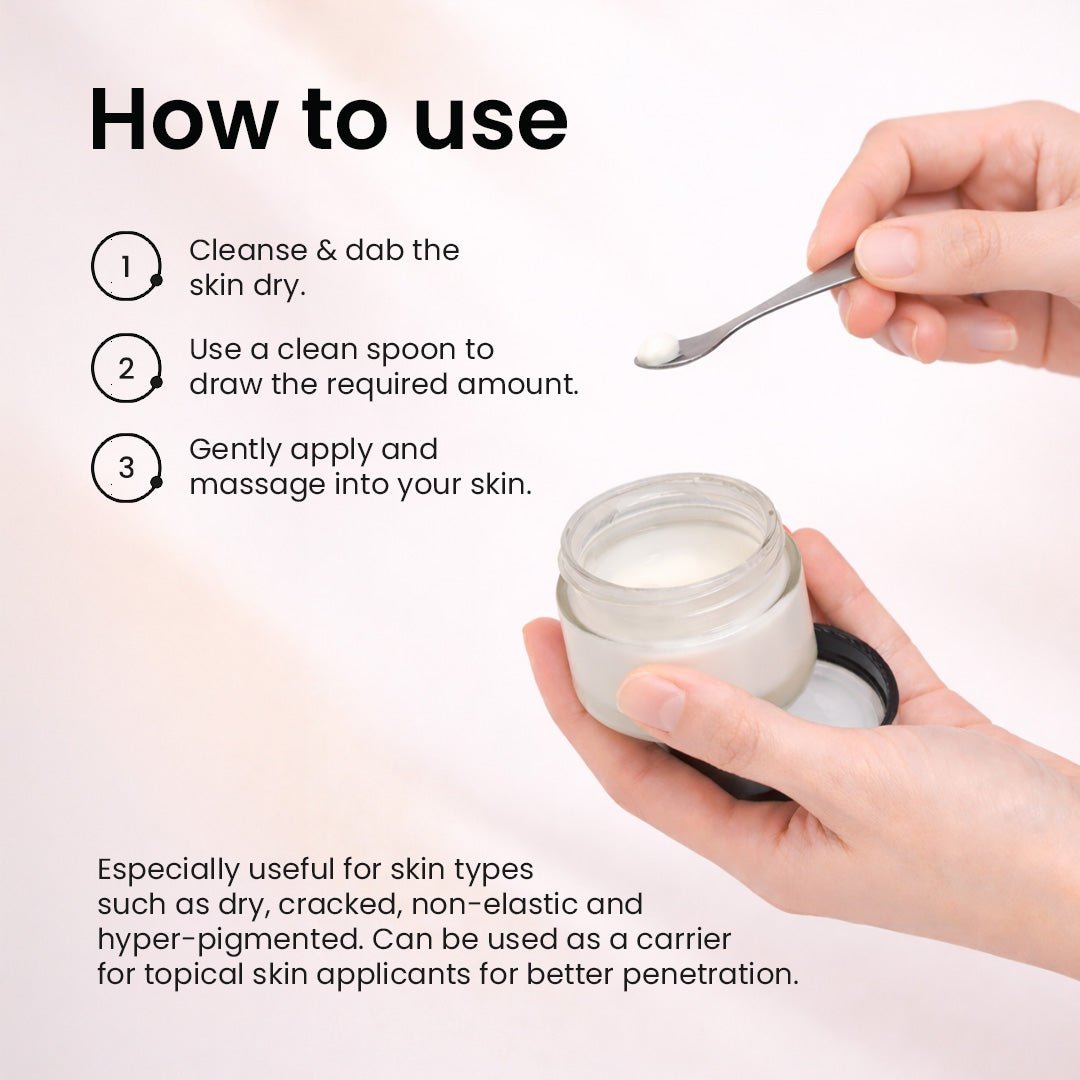 Skin Ghrita 30g | Natural Nourishing Skin Balm – Body Butter on Brown Living™. SKU: JO-7. Img 3.